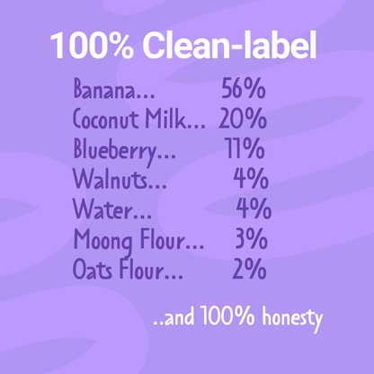 Banana, Blueberry, Coconut, Walnuts