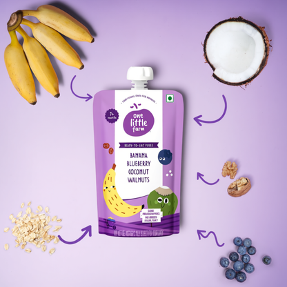 Banana, Blueberry, Coconut, Walnuts