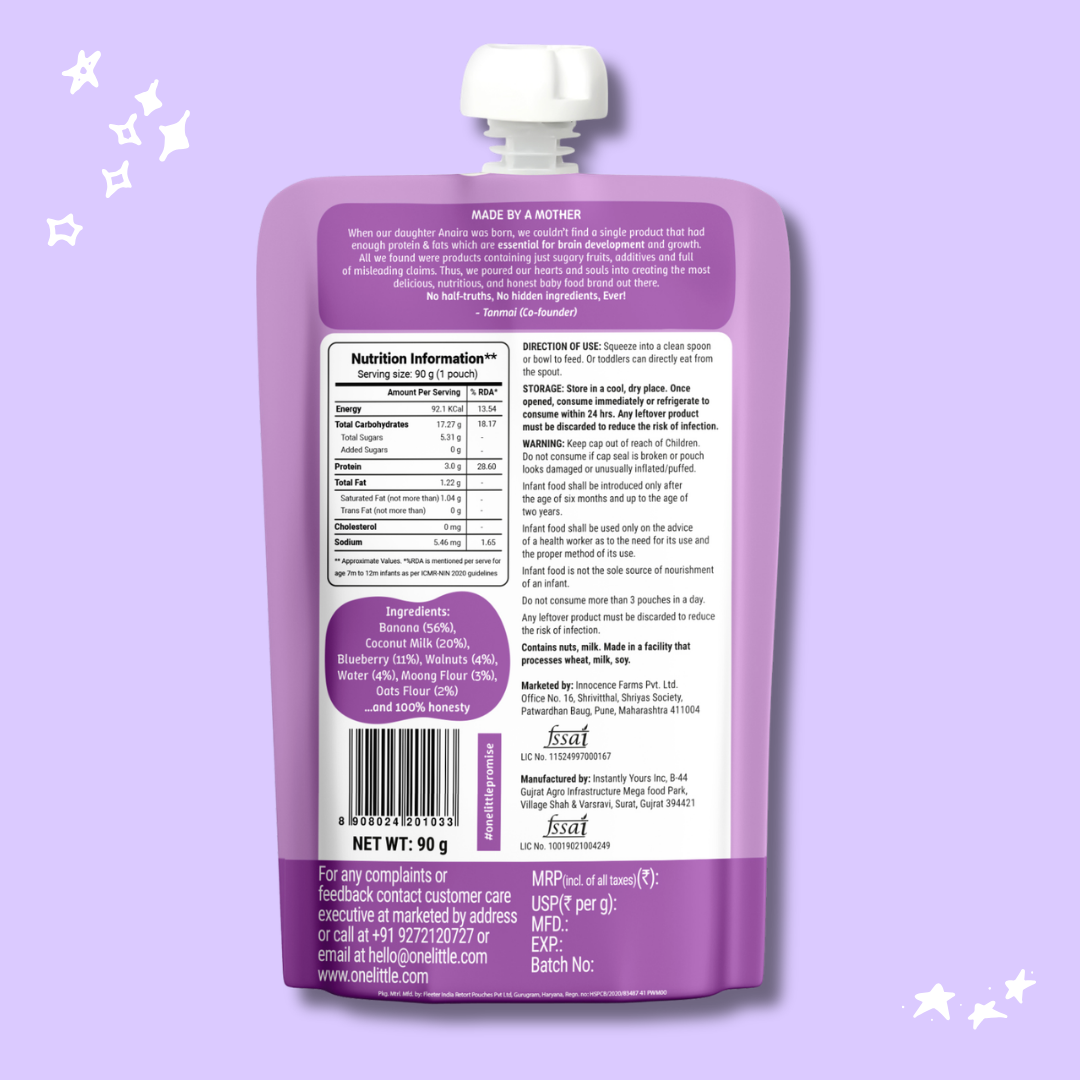 Banana, Blueberry, Coconut, Walnuts