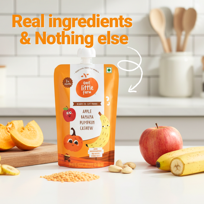 Apple, Banana, Pumpkin, Cashew